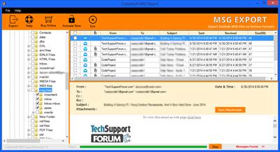 import msg file and get preview