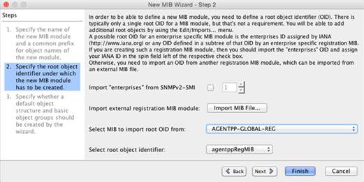 MIB Designer New MIB Wizard Step 2