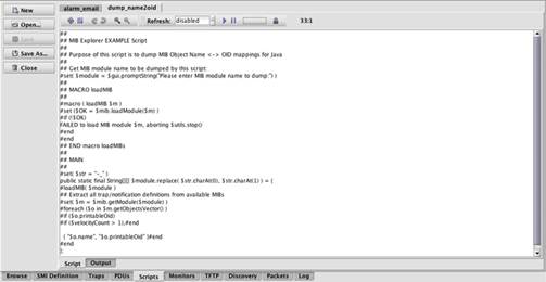 MIB Explorer Script Manager