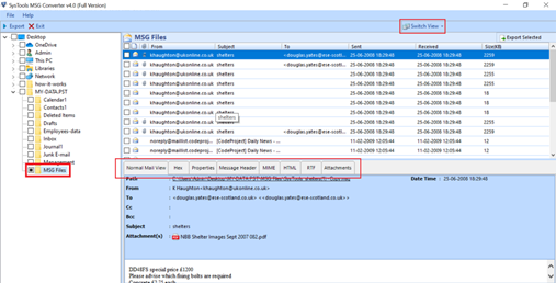 MSG File Conversion