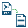 Convert PFC to Document format