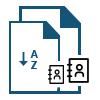 Arrange contacts alphabetically